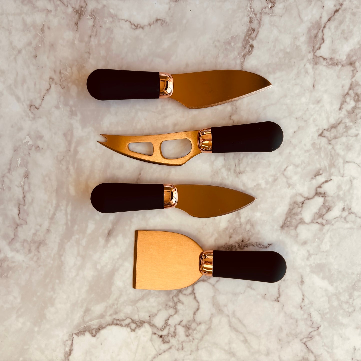 Rose Gold Cheese Knives